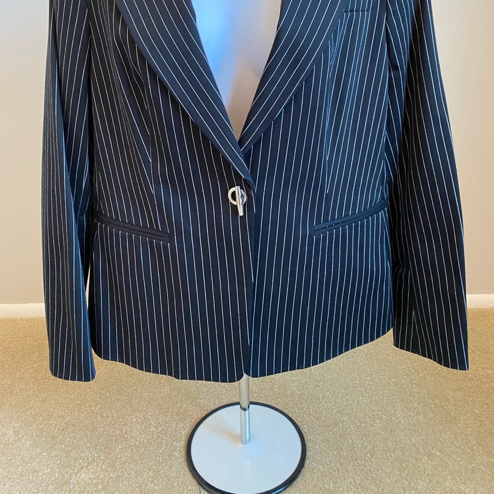 MK black with white pinstripes; Very good looking; NBW No Tags